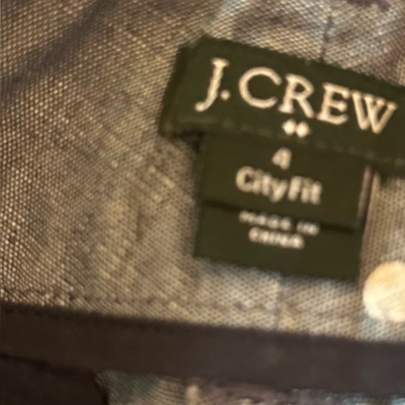 J.Crew Women’s Chambray Polka Dot 3” Inseam Cotton City Fit Shorts Size 4 - Picture 5 of 6